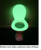 Glowing toilet seat