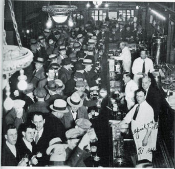 Repeal Day crowd at a bar