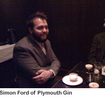 Simon Ford, Plymouth Gin-Eastern Standard dinner