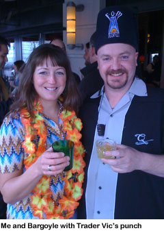 Eastern Standard tiki party - me and Bargoyle